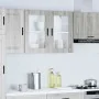 Armario de pared para cocina puerta cristal Porto gris sonoma by , Kitchen cabinets - Ref: Foro24-854093, Price: 90,58 €, Dis...