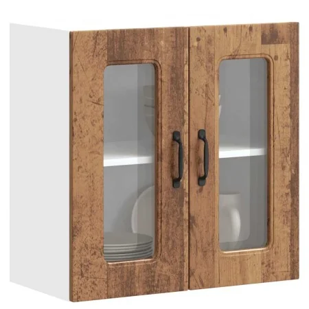 Armario pared cocina puerta de cristal Kalmar madera vieja de , Armarios de cocina - Ref: Foro24-853675, Precio: 68,40 €, Des...