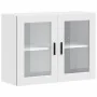 Armario de pared para cocina con puerta de cristal Porto blanco by , Kitchen cabinets - Ref: Foro24-854087, Price: 90,59 €, D...