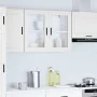 Armario de pared para cocina con puerta de cristal Porto blanco by , Kitchen cabinets - Ref: Foro24-854087, Price: 90,59 €, D...