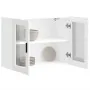 Armario de pared para cocina con puerta de cristal Porto blanco by , Kitchen cabinets - Ref: Foro24-854087, Price: 90,59 €, D...