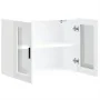 Armario de pared para cocina con puerta de cristal Porto blanco by , Kitchen cabinets - Ref: Foro24-854087, Price: 90,59 €, D...