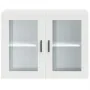 Armario de pared para cocina con puerta de cristal Porto blanco by , Kitchen cabinets - Ref: Foro24-854087, Price: 90,59 €, D...