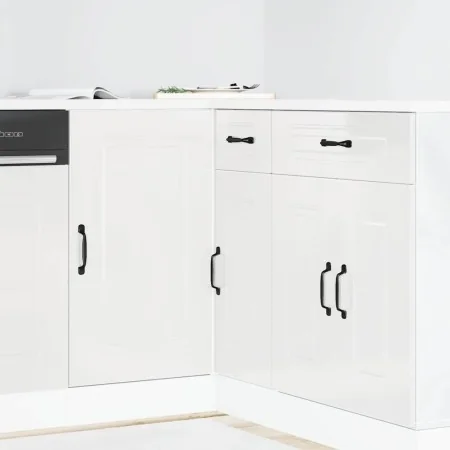 Mueble bajo cocina Kalmar madera ingeniería blanca alto brillo von , Küchenschränke - Ref: Foro24-854320, Preis: 91,22 €, Rab...