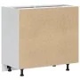 Mueble bajo cocina Kalmar madera ingeniería blanca alto brillo von , Küchenschränke - Ref: Foro24-854320, Preis: 91,22 €, Rab...