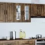 Armario pared cocina puerta de cristal Lucca roble ahumado by , Kitchen cabinets - Ref: Foro24-853912, Price: 69,91 €, Discou...