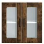 Armario pared cocina puerta de cristal Lucca roble ahumado by , Kitchen cabinets - Ref: Foro24-853912, Price: 69,91 €, Discou...