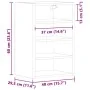 Armario colgante madera ingeniería gris sonoma 40x29,5x60 cm von , Küchenschränke - Ref: Foro24-854180, Preis: 46,79 €, Rabat...