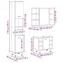 Set muebles de baño 2 piezas madera contrachapada gris hormigón von , Badezimmermöbel - Ref: Foro24-3324855, Preis: 168,84 €,...
