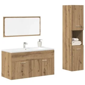 Juego de muebles baño 3 piezas madera ingeniería roble artisan von , Badezimmermöbel - Ref: Foro24-3328592, Preis: 158,92 €, ...