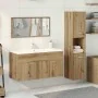 Juego de muebles baño 3 piezas madera ingeniería roble artisan by , Bathroom furniture - Ref: Foro24-3328592, Price: 158,89 €...