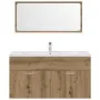 Juego de muebles baño 3 piezas madera ingeniería roble artisan by , Bathroom furniture - Ref: Foro24-3328592, Price: 158,89 €...