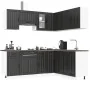 Mueble de cocina Lucca negra 11 piezas madera contrachapada von , Küchenschränke - Ref: Foro24-3314952, Preis: 683,15 €, Raba...