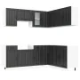 Mueble de cocina Lucca negra 11 piezas madera contrachapada von , Küchenschränke - Ref: Foro24-3314952, Preis: 683,15 €, Raba...