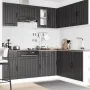 Mueble de cocina Lucca negra 11 piezas madera contrachapada von , Küchenschränke - Ref: Foro24-3314952, Preis: 683,15 €, Raba...