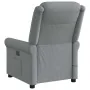 Sillón reclinable de masaje de tela gris claro de , Sillones - Ref: Foro24-4015646, Precio: 213,58 €, Descuento: %