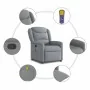 Sillón reclinable de masaje de tela gris claro von , Sessel - Ref: Foro24-4015606, Preis: 210,69 €, Rabatt: %