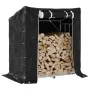 Leñero cubierta lluvia 101x61x110,5 cm acero galvanizado de , Bolsas y soportes de leña - Ref: Foro24-4104937, Precio: 67,30 ...