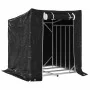 Leñero cubierta lluvia 101x61x110,5 cm acero galvanizado de , Bolsas y soportes de leña - Ref: Foro24-4104937, Precio: 67,30 ...