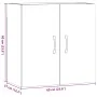 Armario pared madera ingeniería envejecida 60x31x60 cm von , Schließfächer und Lagerschränke - Ref: Foro24-857071, Preis: 56,...