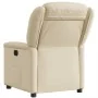 Sillón reclinable de tela crema de , Sillones - Ref: Foro24-4015604, Precio: 188,60 €, Descuento: %