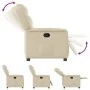 Sillón reclinable de tela crema de , Sillones - Ref: Foro24-4015604, Precio: 188,60 €, Descuento: %