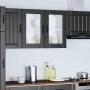 Armario pared cocina puerta de cristal Lucca negra by , Kitchen cabinets - Ref: Foro24-853848, Price: 88,66 €, Discount: %