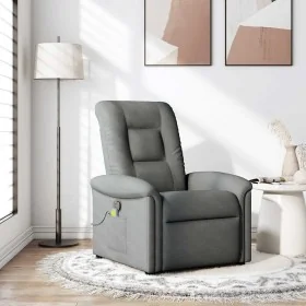 Sillón de masaje reclinable de tela gris oscuro by , Armchairs - Ref: Foro24-4015627, Price: 195,19 €, Discount: %