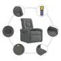 Sillón de masaje reclinable de tela gris oscuro von , Sessel - Ref: Foro24-4015627, Preis: 195,19 €, Rabatt: %