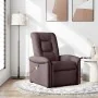 Sillón de masaje reclinable de tela marrón oscuro by , Armchairs - Ref: Foro24-4015631, Price: 205,89 €, Discount: %