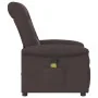 Sillón de masaje reclinable de tela marrón oscuro by , Armchairs - Ref: Foro24-4015631, Price: 205,89 €, Discount: %