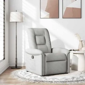Sillón reclinable de tela gris nube by , Armchairs - Ref: Foro24-4015625, Price: 202,24 €, Discount: %