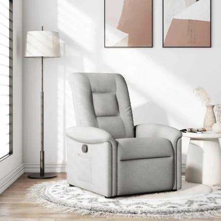 Sillón reclinable de tela gris nube by , Armchairs - Ref: Foro24-4015625, Price: 202,24 €, Discount: %