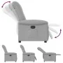 Sillón reclinable de tela gris nube by , Armchairs - Ref: Foro24-4015625, Price: 202,24 €, Discount: %