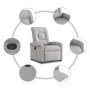 Sillón reclinable de tela gris nube by , Armchairs - Ref: Foro24-4015625, Price: 202,24 €, Discount: %