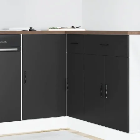 Mueble bajo para fregadero de madera de ingeniería negra de , Armarios de cocina - Ref: Foro24-854290, Precio: 76,82 €, Descu...