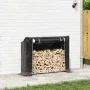 Leñero cubierta lluvia 151x40,5x110,5 cm acero galvanizado von , Brennholztaschen und -halter - Ref: Foro24-4104940, Preis: 7...