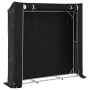 Leñero con protector de lluvia 200x40x200 cm acero galvanizado von , Brennholztaschen und -halter - Ref: Foro24-4104956, Prei...