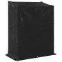 Leñero con protector de lluvia 150x80x200 cm acero galvanizado von , Brennholztaschen und -halter - Ref: Foro24-4104954, Prei...