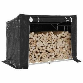 Leñero cubierta lluvia 151x80,5x110,5 cm acero galvanizado von , Brennholztaschen und -halter - Ref: Foro24-4104942, Preis: 9...