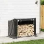Leñero cubierta lluvia 151x80,5x110,5 cm acero galvanizado by , Firewood bags and holders - Ref: Foro24-4104942, Price: 91,42...