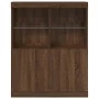 Aparador madera de ingeniería marrón roble 81x37x100 cm by , Lockers and storage cabinets - Ref: Foro24-3318623, Price: 113,7...