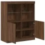 Aparador madera de ingeniería marrón roble 81x37x100 cm by , Lockers and storage cabinets - Ref: Foro24-3318623, Price: 113,7...