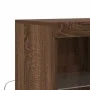 Aparador madera de ingeniería marrón roble 81x37x100 cm by , Lockers and storage cabinets - Ref: Foro24-3318623, Price: 113,7...