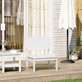 Silla de jardín madera maciza de pino blanco 60x52,5x72 cm von , Gartenstühle - Ref: Foro24-859318, Preis: 66,57 €, Rabatt: %