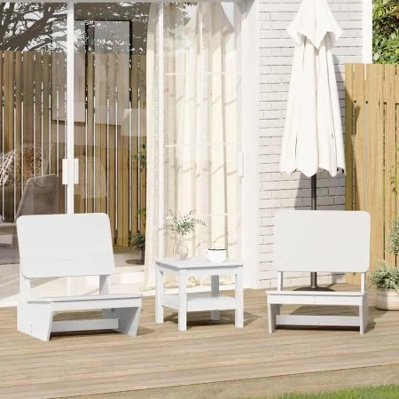 Sillas jardín 2 uds madera maciza pino blanco 60x64x70,5 cm by , Garden chairs - Ref: Foro24-859313, Price: 136,83 €, Discoun...