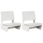 Sillas jardín 2 uds madera maciza pino blanco 60x64x70,5 cm by , Garden chairs - Ref: Foro24-859313, Price: 136,83 €, Discoun...