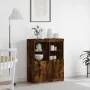 Aparador de madera de ingeniería roble ahumado 81x37x100 cm von , Schließfächer und Lagerschränke - Ref: Foro24-3318621, Prei...