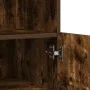 Aparador de madera de ingeniería roble ahumado 81x37x100 cm von , Schließfächer und Lagerschränke - Ref: Foro24-3318621, Prei...