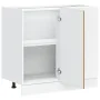 Mueble bajo para fregadero Lucca madera artesanal de roble de , Armarios de cocina - Ref: Foro24-854317, Precio: 93,67 €, Des...
